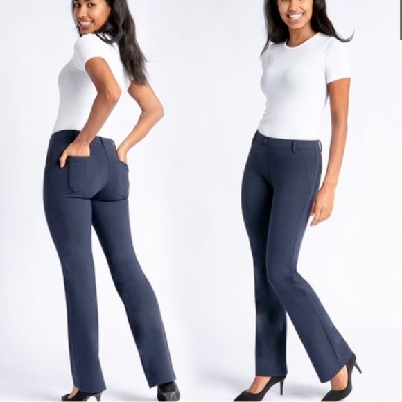 Pants - BETABRAND Comfort Career Wear Straight Leg Slacks in  Charcoal Sz S Tall